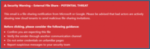 File Sharing Phishing Blog Image 2 Security Warning With text
